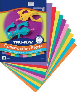 Tru-Ray Construction Paper. 10 Vibrant Colors. 9 x 12. 50 Sheets